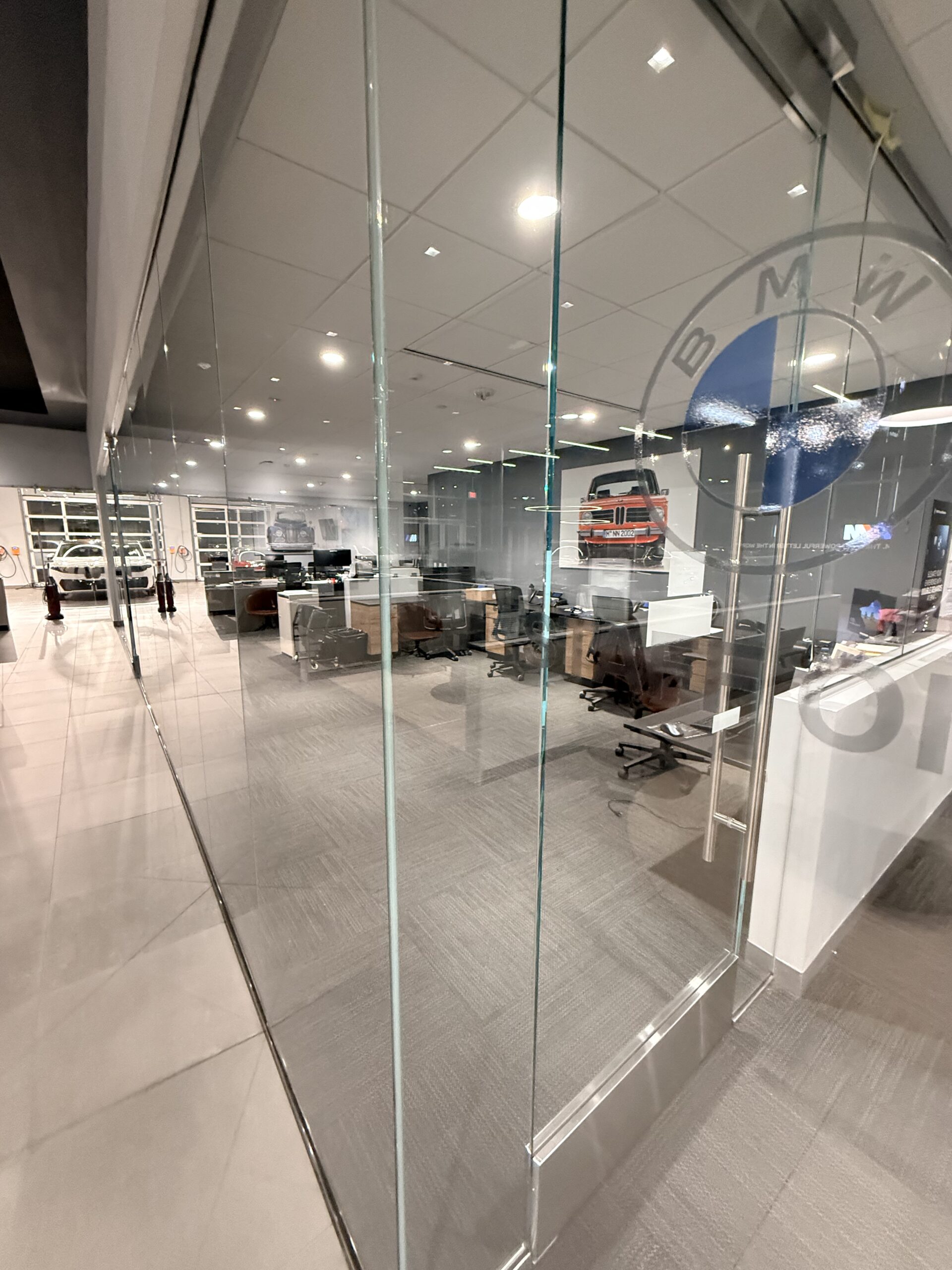 Fresh & Wet Janitorial service execution - technician sanitizing desk phones and keyboards